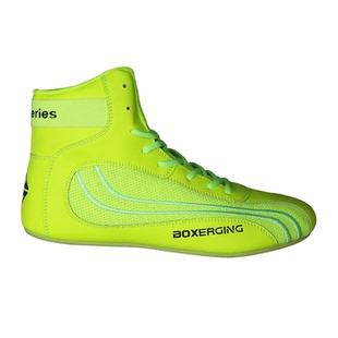 专业儿童拳击鞋男女成人室内训练鞋子摔跤搏击散打防滑透气高帮款