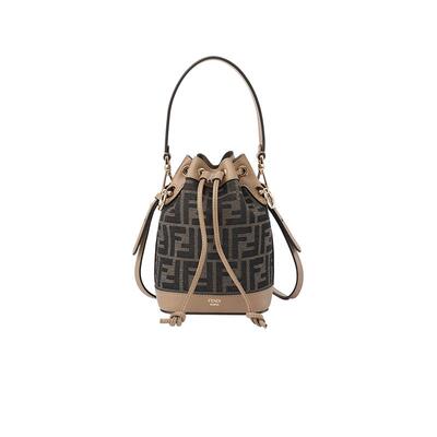 FENDI迷你款抽绳包单肩包FF