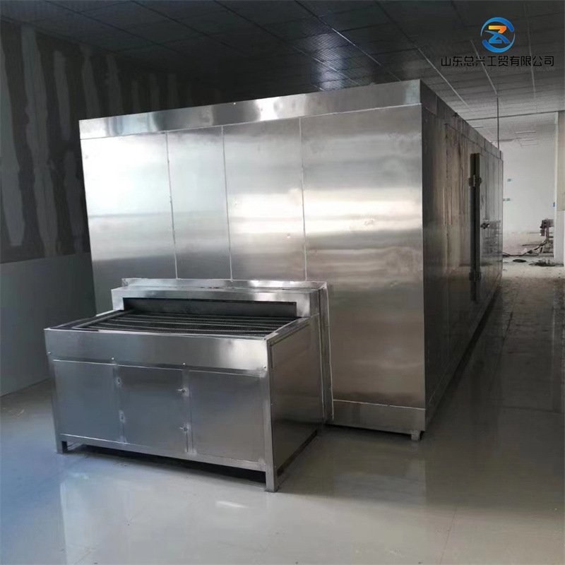 豆沙包全自动速冻机 汤圆隧道式速冻设备 螃蟹鱿鱼不锈钢速冻机厂