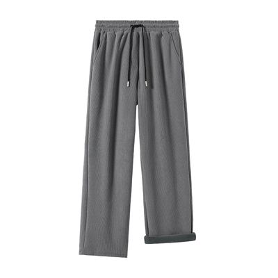 班尼路加绒裤子男冬季雪尼尔直筒