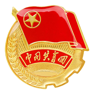 团徽2025正版学校学生用标准型中国团员团徽大磁铁扣安全别针式蝴蝶扣冬季强磁铁扣胸针徽章团委监制批发