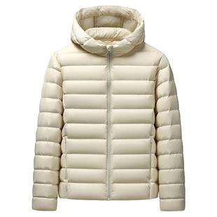 雪中飞新款轻薄羽绒服女士秋季短款排骨户外连帽保暖内胆休闲外套