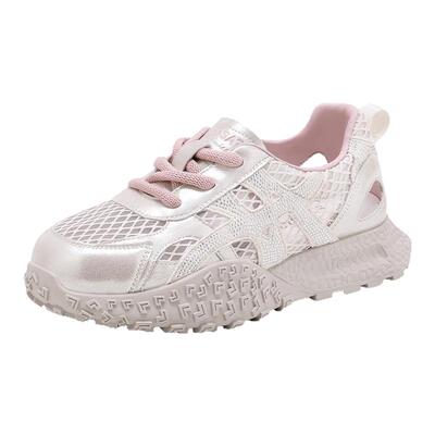 星期六圆头系带透气舒适休闲鞋女