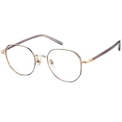 AOJO多边形小框镜架金属眼镜