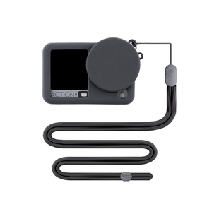 MAXCAM麦思卡姆适用于DJI大疆运动相机Osmo Action 6硅胶套镜头盖保护套防摔壳抗震机身脖子胸前挂绳配件