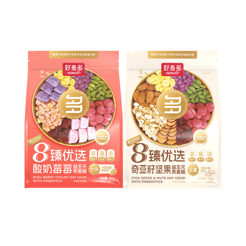 好麦多8臻优选即食水果麦片
