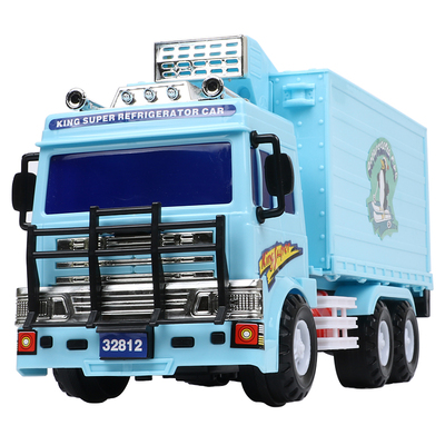 力利惯性工程车模型冷藏车儿童