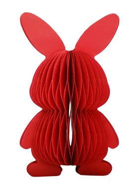 纸艺兔子摆件桌面装饰