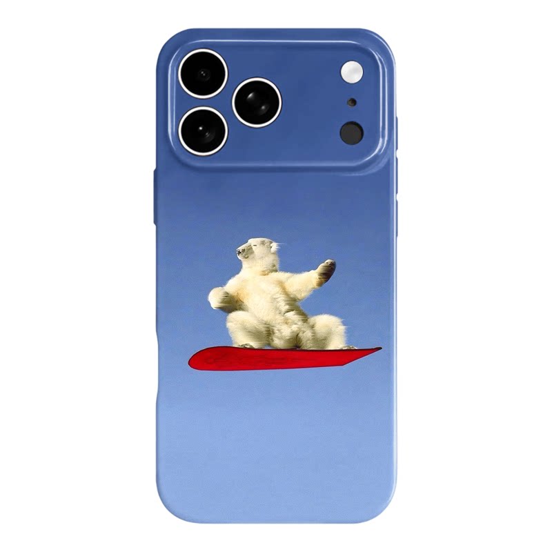 滑雪北极熊~适用于iPhone17promax苹果15小米14华为mate60nova12p50e荣耀90vivo100