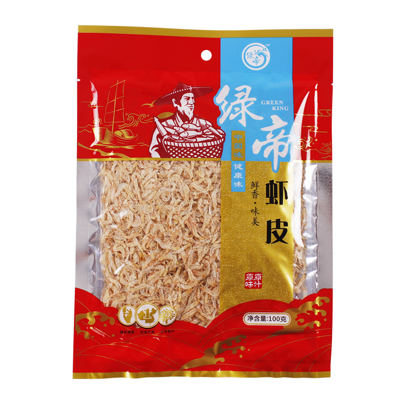 绿帝小虾米海米宝宝干虾皮新鲜干货淡干虾干特产海鲜海产品100g