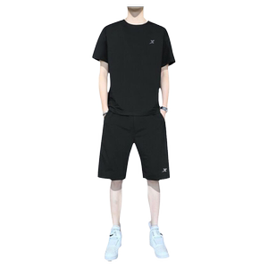 特步运动套装男夏季速干衣官方正品透气跑步服两件套健身房训练装