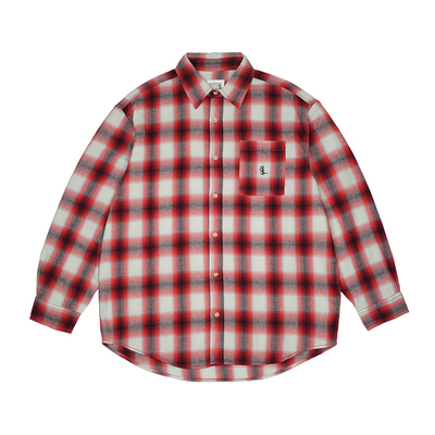 CENLESAW25格纹法兰绒长袖衬衫