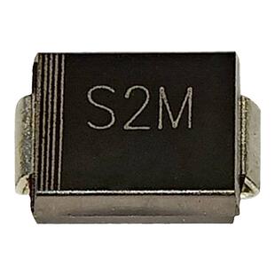 S2M 贴片整流二极管丝印S2M 2A1000V标准恢复型封装SMB电子元器件