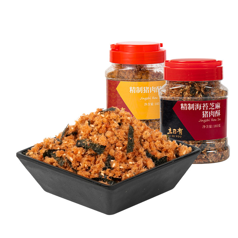 立日有肉松无添加豆粉猪肉酥185g