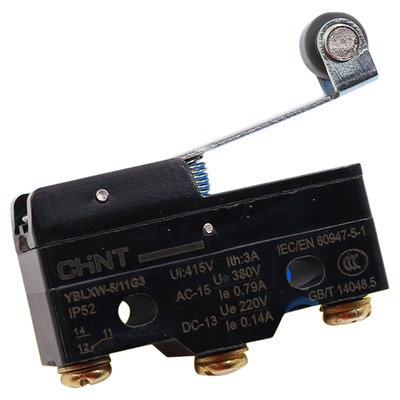 正泰小型行程限位微动开关带滚轮长杆YBLXW-5 11G3代替Z-15GW3-B