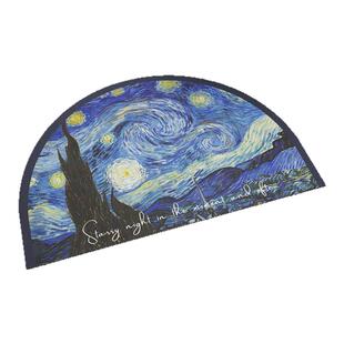 海底星空梵高油画浴室吸水防滑地垫卫生间脚垫地毯厕所硅藻泥垫子