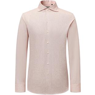 柏品棉麻凉感衬衫男春季商务休闲两用领透气高级感长袖衬衣