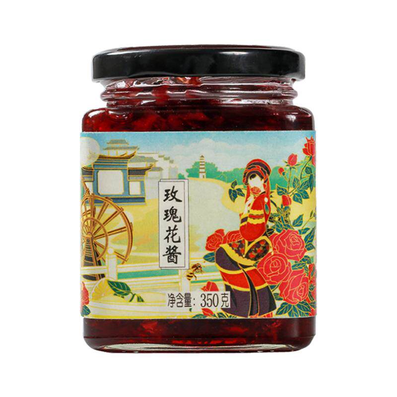云璞归玫瑰花酱鲜花酱云南玫瑰酱泡茶糖玫瑰花酿食用冰粉果酱饮品