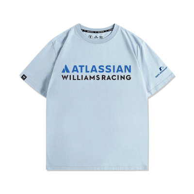 定制Atlassian威廉F1姆斯车队周边赛车俱乐部车迷T恤纯棉男女短袖