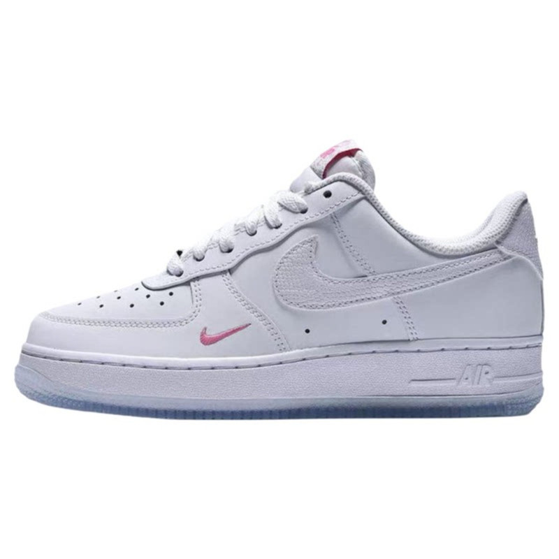 NIKE耐克女鞋AIR FORCE 1空军一号刺绣小粉勾运动板鞋IV4453-100