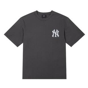 【自营】MLB情侣男女短袖运动服休闲T恤仿牛仔老花半袖3ATSM1053