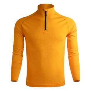 户外男秋冬运动滑雪打底衫功能上衣半拉链速干衣美丽诺羊毛delta