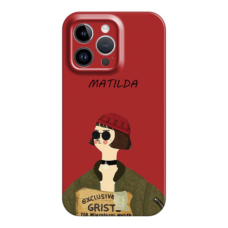这个杀手不太冷少女适用iphone17promax菲林手机壳苹果16华为p70nova9vivos18软红米k80nova14小米15一加13硬