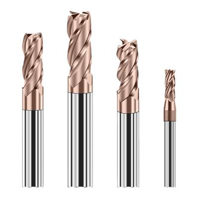 硬质合金钨钢涂层平底立铣刀