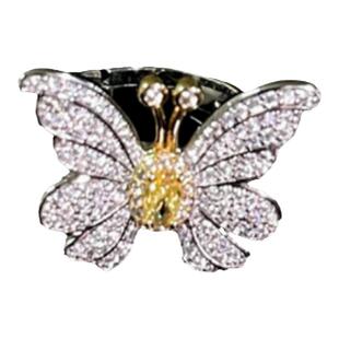 辛德瑞拉暮光黄蝴蝶宝石戒指 星河璀璨 镀18K金 枯叶蝴蝶锆石戒指