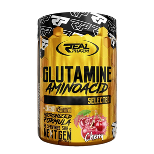 豹哥补剂REALPHARM GLUTAMINE果味谷氨酰胺粉500克肌肉恢复蛋白质