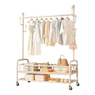 四季沐歌晾衣架落地衣帽架室内挂衣架落地卧室落地式衣服架子