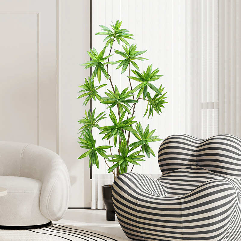 百合竹仿真绿植假绿植仿真高端轻奢客厅造景仿生植物装饰摆件假树