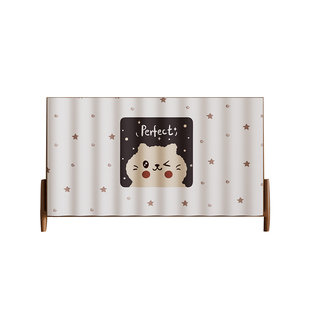 柜子杂物遮丑帘门帘厨房橱柜遮挡帘拉帘鞋架衣柜防尘帘免打孔布帘