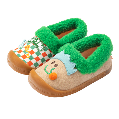 儿童秋冬可爱居家棉拖鞋软底卡通