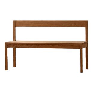 MUMO木墨 清简系列双人椅 红橡木樱桃木实木长条凳靠背椅子