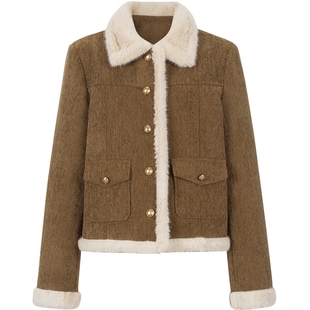 KBNE藏青羽绒服女25冬季保暖鸭绒美拉德短外套长袖小个子秋冬新款