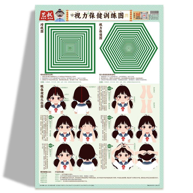 中小学生眼保健视力训练挂图