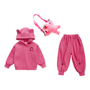 女童巨好看春装套装儿童卡通卫衣裤子女孩韩系衣服2026新款春秋季