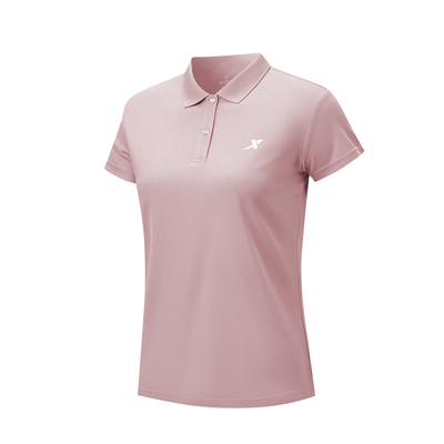 特步女装官方正品速干短袖polo衫
