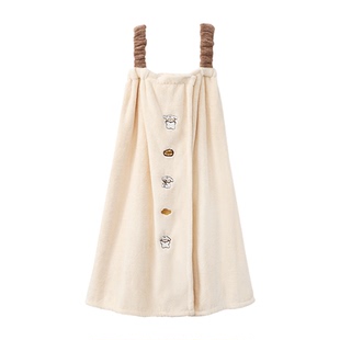 三利浴巾女家用可穿裹大人浴袍2025新款浴裙非纯棉吸水毛巾三件套