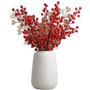 陶瓷花束花瓶高级感摆件客厅插花轻奢高档干花餐桌装饰网红