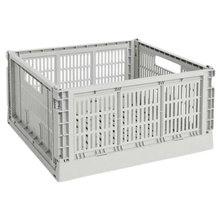 【25年秋冬新品】HAY Colour Crate方形桌面收纳盒 可折叠收纳蓝