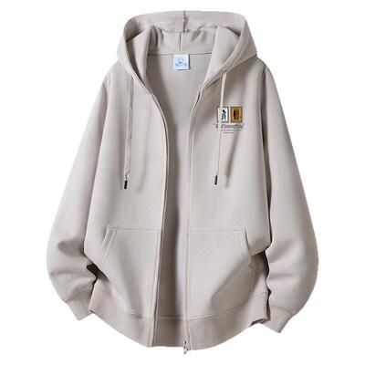 唐狮集团百搭潮牌连帽开衫卫衣男