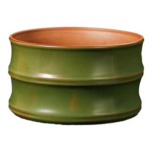 陶瓷竹节笔洗  大号陶瓷茶洗水洗家用小号水盂文房四宝配件笔洗缸