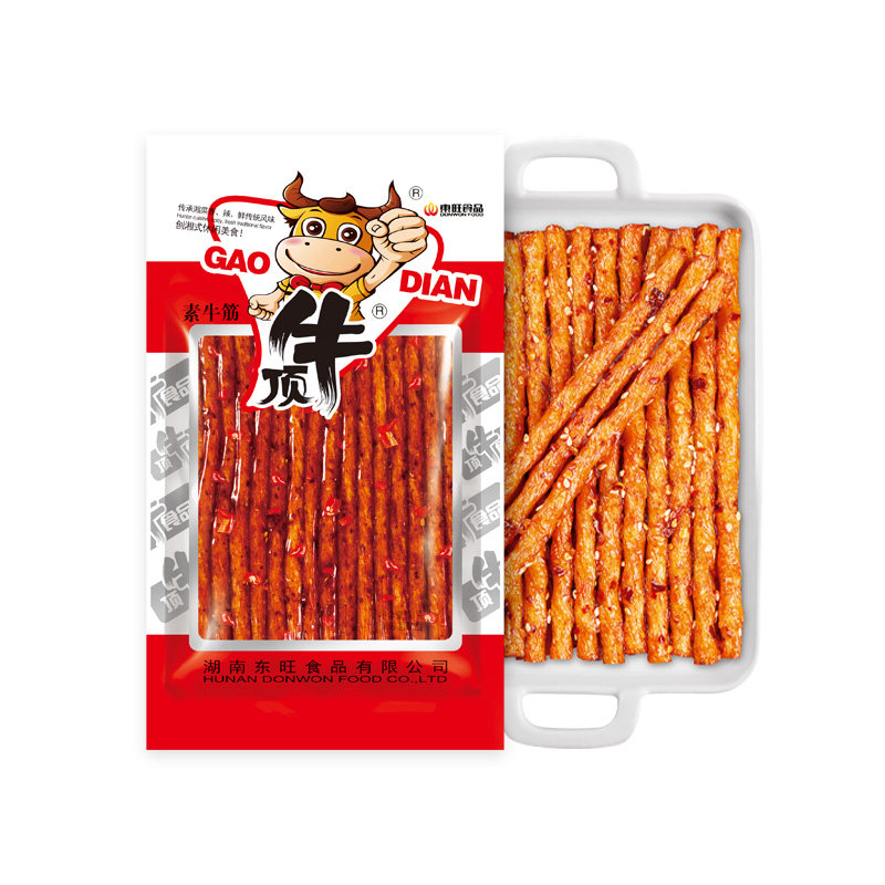 顶牛素牛筋辣条湖南怀旧休闲零食小吃食品儿时经典