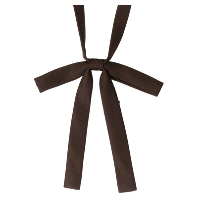 棕色日系学院风领结女蝴蝶结