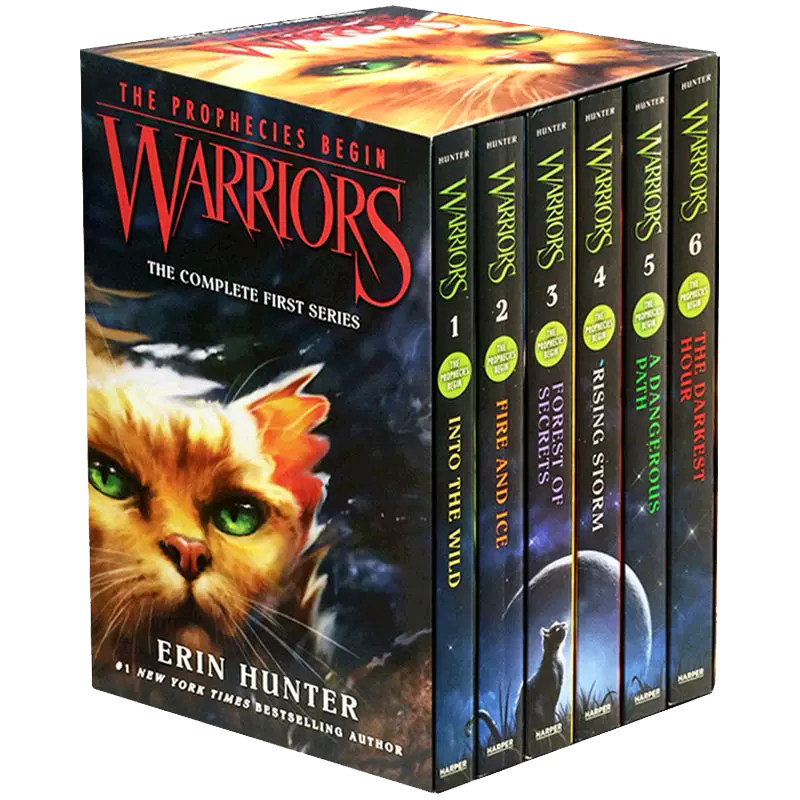 warriors猫武士 猫武士英文原版一二三四五六部曲正版合集Warriors The Prophecies Begin儿童课外阅读奇幻成长励志进阶章节桥梁书