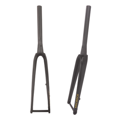 MICROCK 小石T1000全碳纤维公路前叉硬叉山马车全内走线700C锥管