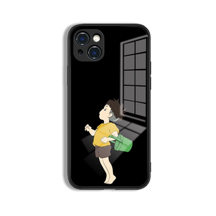 适用于苹果13手机壳15pro波妞宗介iPhone12动漫苹果17卡通11promax日系14情侣xr/x玻璃8plus男女7p镜面xsmax