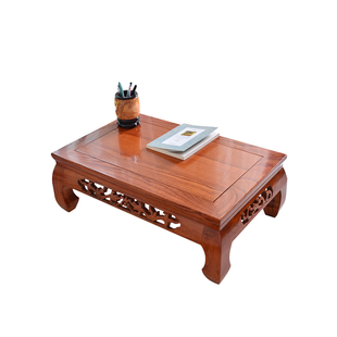 中式榻榻米茶几地台阳台休闲飘窗桌方桌炕桌矮桌简约喝茶桌实木桌